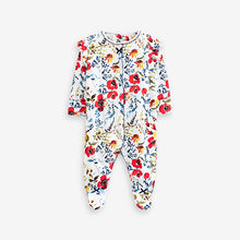 Load image into Gallery viewer, Red/Blue Baby Sleepsuit 4 Pack (0-18mths)
