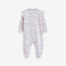 Load image into Gallery viewer, Red/Blue Baby Sleepsuit 4 Pack (0-18mths)
