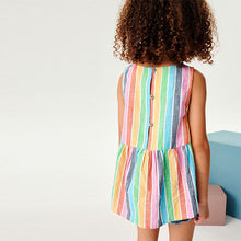Load image into Gallery viewer, Rainbow Stripe Peplum Blouse (3-12yrs)
