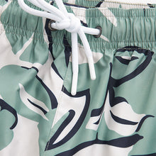 Load image into Gallery viewer, Green Floral Printed Swim Shorts
