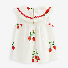 Load image into Gallery viewer, Red Strawberry Print Blouse (3mths-6yrs)
