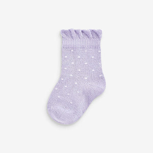 Pastel Baby Socks 5 Pack (0mths-2yrs)