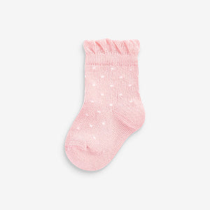 Pastel Baby Socks 5 Pack (0mths-2yrs)