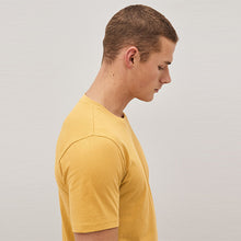 Load image into Gallery viewer, Mustard Slim Fit Essential Crew Neck T-Shirt
