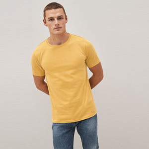 Mustard Slim Fit Essential Crew Neck T-Shirt