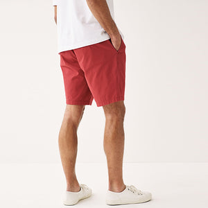 Red Stretch Chino Shorts