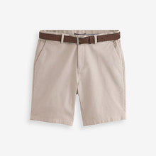 Load image into Gallery viewer, Stone Belted Chino Shorts with Stretch
