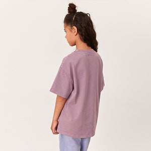 Pink Floral Acid Wash Graphic T-Shirt (3-12yrs)