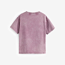 Load image into Gallery viewer, Pink Floral Acid Wash Graphic T-Shirt (3-12yrs)
