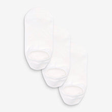 Load image into Gallery viewer, White Low Rise Trainer Socks 3 Pack
