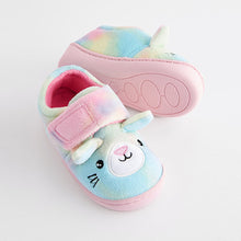 Load image into Gallery viewer, Rainbow Cat Cupsole Slippers (Younger Girls)
