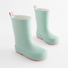 Load image into Gallery viewer, Sage Green Rubber Wellies (Younger Girls)
