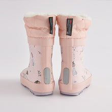 Load image into Gallery viewer, Pink Fairy Thermal Thinsulate™ Lined Cuff Wellies (Younger Girls)
