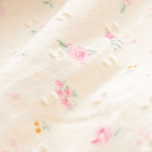 Load image into Gallery viewer, Pink/Cream Ditsy Printed Cotton Ruffle Blouse (3mths-5-6yrs)
