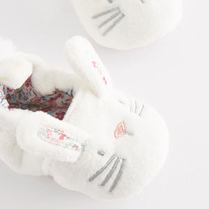 White Bunny Character Slip-On Baby Shoes (0-18mths)