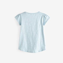 Load image into Gallery viewer, Blue Daisy Pocket T-Shirt (1.5-12yrs)
