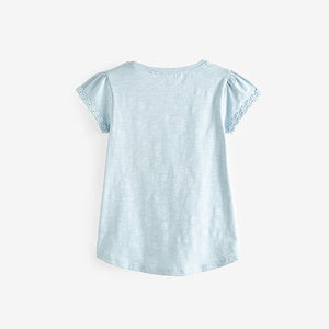 Blue Daisy Pocket T-Shirt (1.5-12yrs)