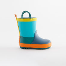 Load image into Gallery viewer, Bright Colourblock Handle Wellies (Younger Boys)
