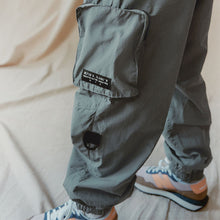 Load image into Gallery viewer, Petrol Blue Lined Parachute Cargo Trousers (3-12yrs)
