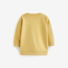 Load image into Gallery viewer, Yellow Lion Oversized Character Crew Neck Sweatshirt (3mths-6yrs)
