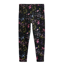 Load image into Gallery viewer, Black/Pink/Blue Splat Printed Leggings (3-12yrs)
