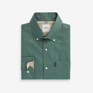 Seafoam Green Slim Fit Easy Iron Button Down Oxford Shirt