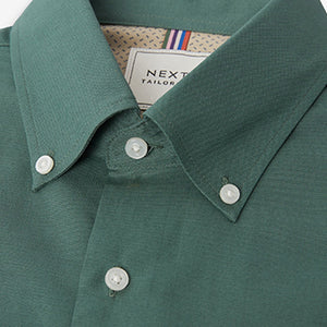 Seafoam Green Slim Fit Easy Iron Button Down Oxford Shirt