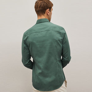 Seafoam Green Slim Fit Easy Iron Button Down Oxford Shirt