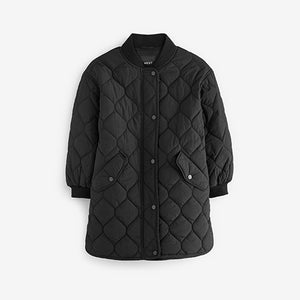 Longline Quilted Padded Coat (3-12yrs)