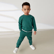 Load image into Gallery viewer, Green Jersey Sweatshirt And Joggers Set (3mths-6yrs)
