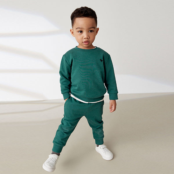 Green Jersey Sweatshirt And Joggers Set (3mths-6yrs)