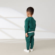 Load image into Gallery viewer, Green Jersey Sweatshirt And Joggers Set (3mths-6yrs)
