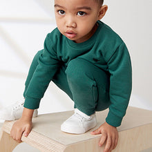 Load image into Gallery viewer, Green Jersey Sweatshirt And Joggers Set (3mths-6yrs)
