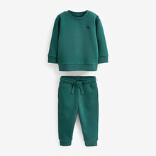 Load image into Gallery viewer, Green Jersey Sweatshirt And Joggers Set (3mths-6yrs)
