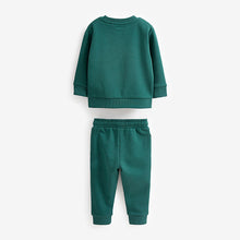 Load image into Gallery viewer, Green Jersey Sweatshirt And Joggers Set (3mths-6yrs)
