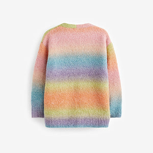 Rainbow Long Cosy Cardigan (3-12yrs)