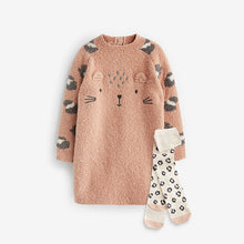 Load image into Gallery viewer, Animal Jumper Dress and Tights Set (3mths-6yrs)
