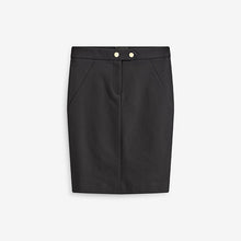 Load image into Gallery viewer, Black Hardware Detail Mini Skirt
