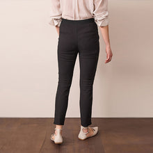 Load image into Gallery viewer, Black Zipped Detail Skinny Trousers
