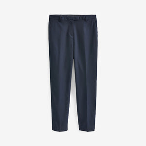 Navy Blue Tailored Stretch Slim Trousers