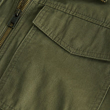Load image into Gallery viewer, Khaki Green Borg Lined Shacket
