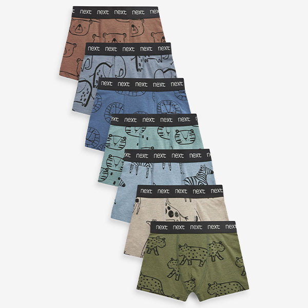 Linear Animal Trunks 7 Pack (1.5-10yrs)
