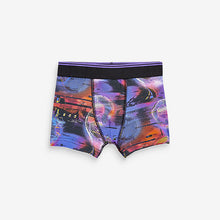 Load image into Gallery viewer, Black/Purple Football Trunks 5 Pack (3-12yrs)
