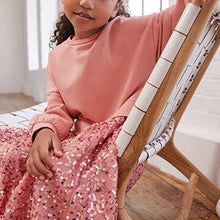 Load image into Gallery viewer, Pink Sequin Sweat Dress (3-12yrs)
