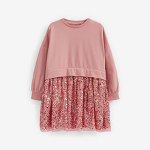 Load image into Gallery viewer, Pink Sequin Sweat Dress (3-12yrs)
