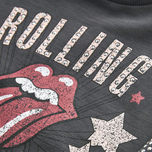 Load image into Gallery viewer, Charcoal Grey Rolling Stones Long Sleeve T-Shirt (3-12yrs)
