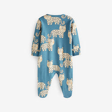 Load image into Gallery viewer, Blue Baby Sleepsuits 3 Pack (0mths-2yrs)
