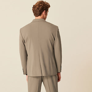 Taupe Skinny Fit Motionflex Stretch Suit: Jacket