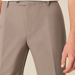 Taupe Skinny Fit Motionflex Stretch Suit: Trousers