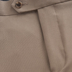 Taupe Skinny Fit Motionflex Stretch Suit: Trousers